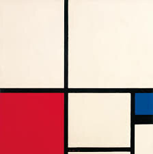 Composición nº I con rojo y azul  Ojo por ojo, ojo al cuadrado. (Neoplasticismo)