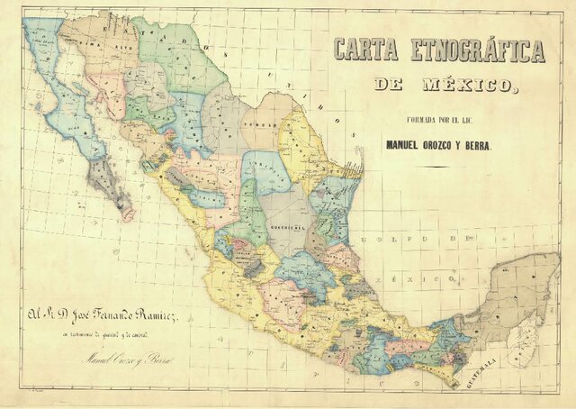 Carta Etnografíca de México y Carta General del Imperio Mexicano.