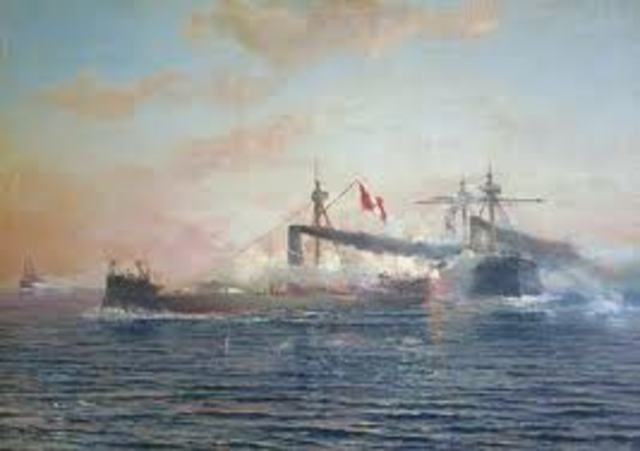 Combate de Angamos, pérdida del Huáscar