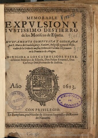 Decreto de expulsión a los musulmanes.