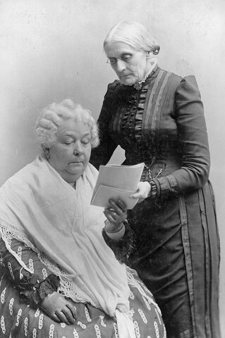 Elizabeth Stanton y Susan B. Anthony.