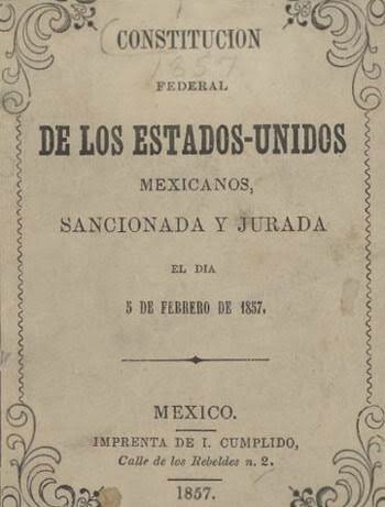 "Constitución política de la República Mexicana"