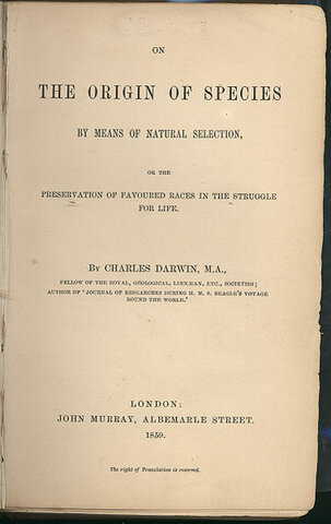 Charles Darwin's On the Origin of Species is Published