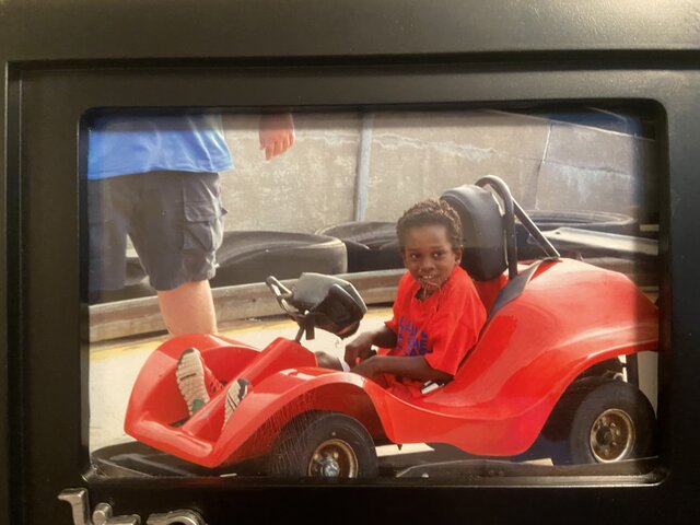 Celebré mi cumpleaños con mis amigos en un parque de atracciones