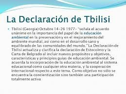 Conferència internacional de l'educació ambiental.