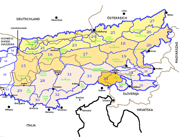 MIGRAZIONE VERSO LE ALPI GIULIE