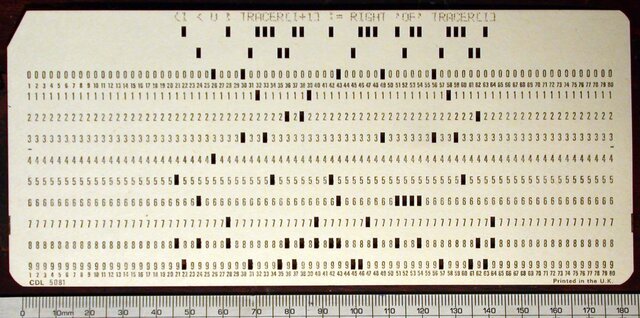 Programación con tarjetas perforadas
