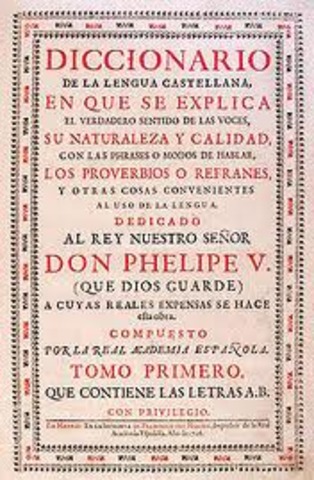 Publicación del primer diccionario
