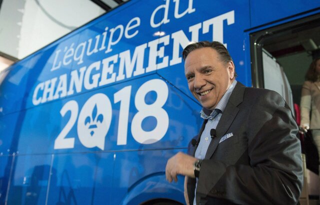 Date que François Legault est élu.