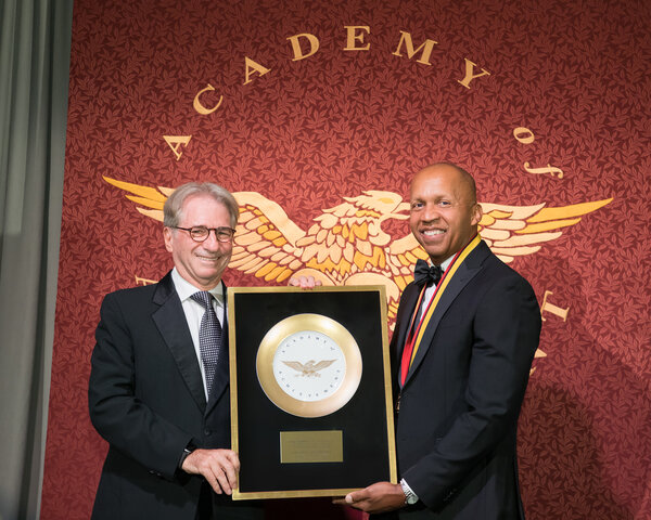 Authors of the Academies' report receives the Champion of Justice award from the Innocence project