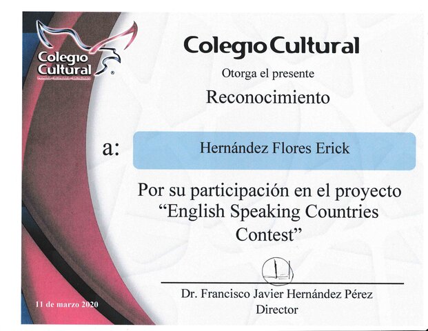 Reconocimiento por concurso de idiomas