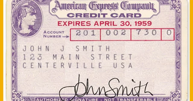 The first credit card