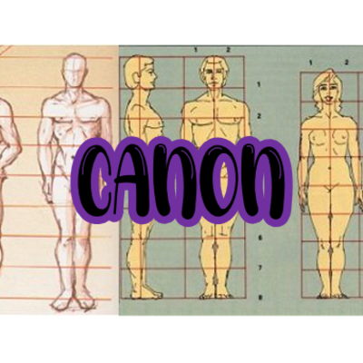 Timeline: CÁNON. Evolución proporción humana.