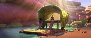 They get chased and jump off a cliff