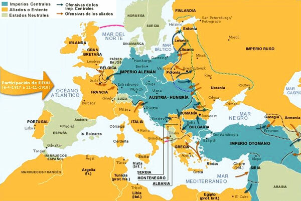 La formación de alianzas previas a la I Guerra Mundial