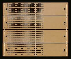 tarjetas perforadas
