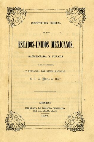 Se retoma la constitución de 1857
