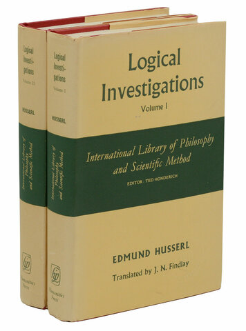 Logical Investigations
