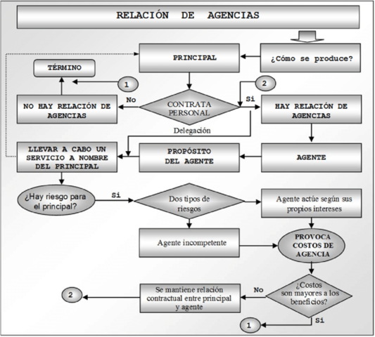 Teoría de la agencia (Rummel, Schendel y Teece).