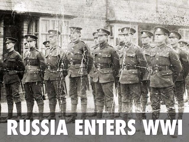 Russia enters world war 1