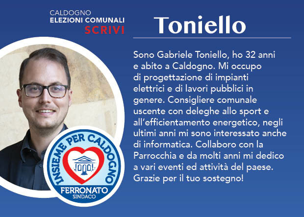 Gabriele Toniello, Assessore