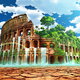 Hd wallpaper colosseum brown tokyogenso green anime manga ruin