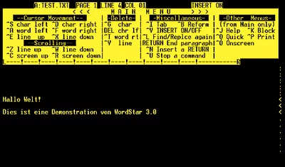 Llega WordStar para la edición y creación de texto.