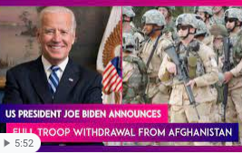 Announcement of Troop Removal from Afghanistan