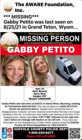 Gabby reported missing