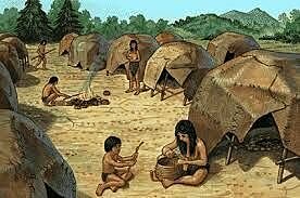 La gente comienza a establecerse cerca del Río Nilo