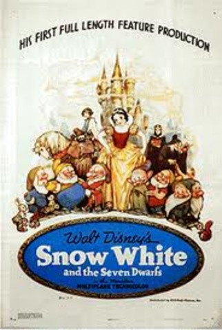Disney made the first full length animated movie "Snow White and the Seven Dwarfs"