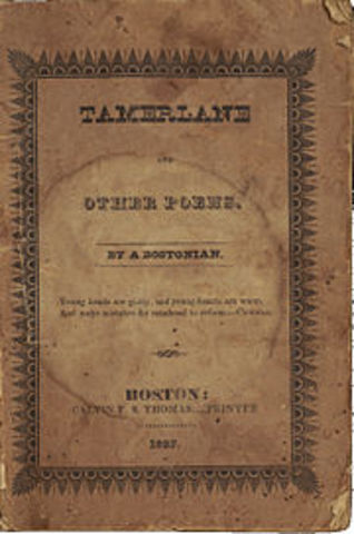 Poe publishes his first book, "Tamerlane and Other Poems"