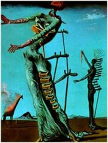 Salvador Dali: Az égő zsiráf