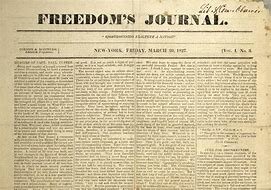 First African American newspaper.