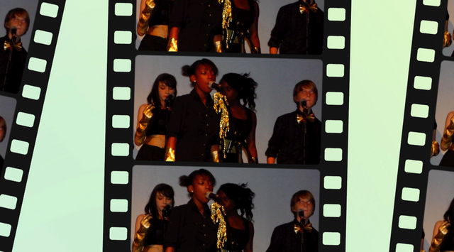 iPhone recording: from the front row of the performance i recorded the sound on voicenotes and the images from camera zoom...interesting quality