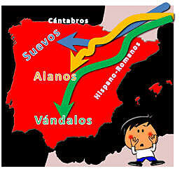 Invasión de Suevos, Alanos y Vándalos
