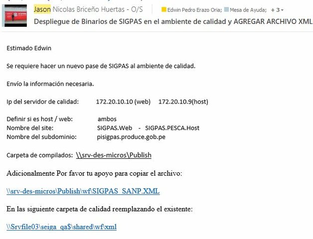 Ticket 47291: Despliegue de Binarios de SIGPAS en el ambiente de calidad y AGREGAR ARCHIVO XML