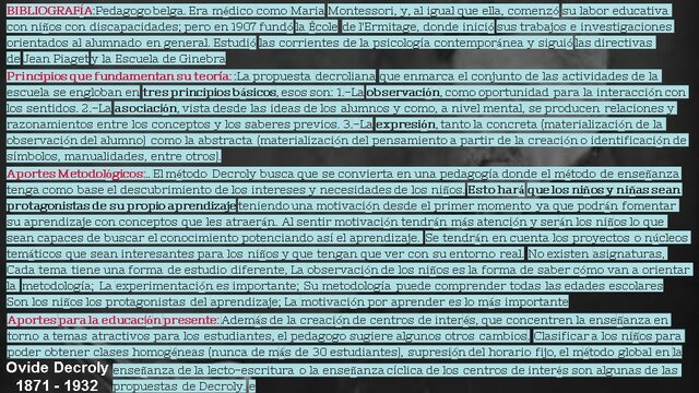 Ovide Decroly 1871 - 1932