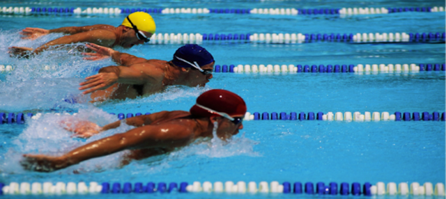 Gane una competencia de natacion