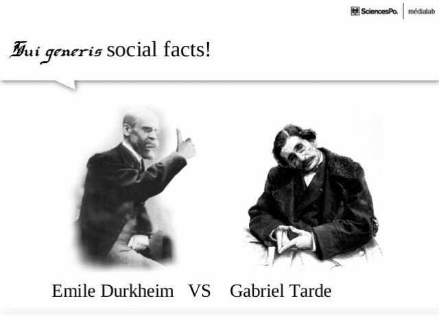 Polémica entre Tarde y Durkheim