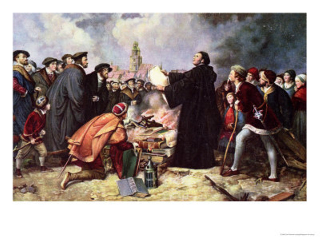 Burning the Papal Bull