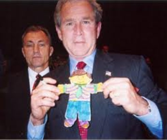 Flat Stanley Meets President Bush!