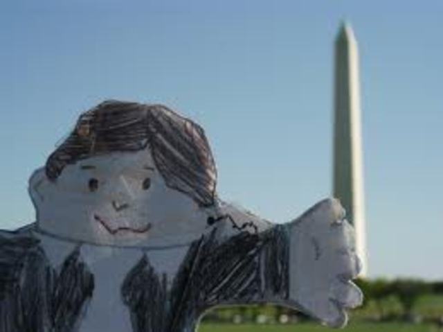Stanley visits the Washington Monument