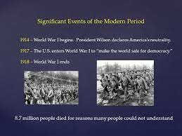 The Modern Period (1914– 1945