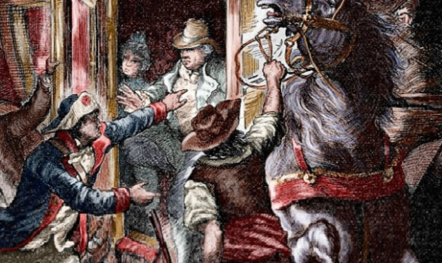 The king fled but failed and got sent back to Paris