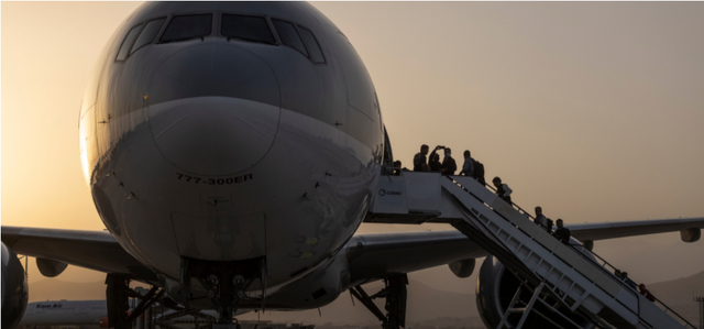 Passenger Flight Arrives in Doha, First From Afghanistan Since Evacuation