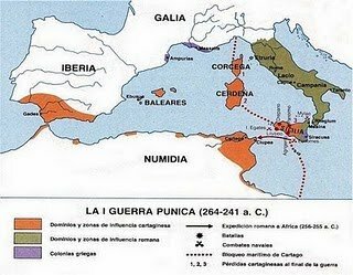 I guerra púnica(264-241 a. C.)