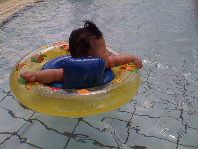 Went to First Swimming Class