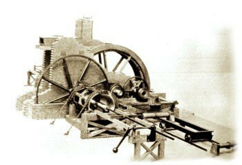 Wilkinson accionada por rueda hidráulica, fabricada en 1775 por encargo de James Watt.