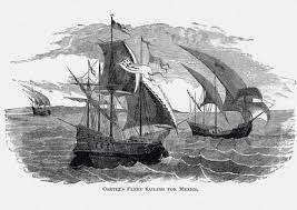 Hernán Cortés escapa de Cuba